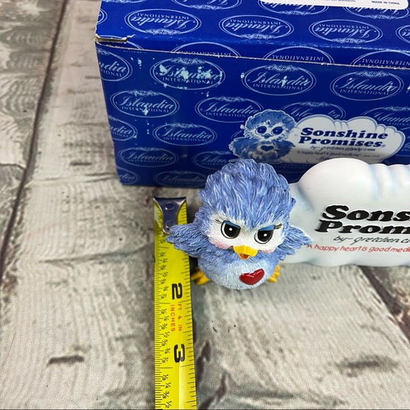 Sonshine Promise Bird Plaque A Happy Heart Is Good Medicine Gretchen Clasby 1998 - Picture 10 of 13